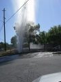 Water line break in Jamestown
