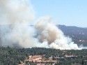 Fire behind Highway 108 behind the WalMart in Sonora