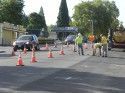 T.U.D sewer line work