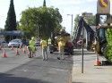 T.U.D sewer line work