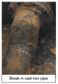 Break In Cast Iron Water Pipe