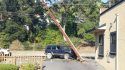 Jeep Hits Pole On S. Stewart