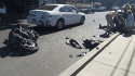 Stewart Street motorcycle vs car