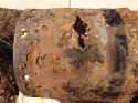 A past leak in the same pipe that is now leaking in Arnold