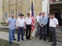 Veterans Day 2014 with Tuolumne military vets Jake Heldstab, Lee Dahlin, Allen Comer, Jerry Disney, Peter Jelito, and Aaron Rasmussen, commander of the 4748 VFW