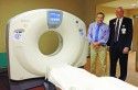 MTMC's Dr. William Griffith and Rick Reed with CT Scanner