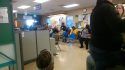 People wait for a computer problems to be fixed at the San Andreas DMV office