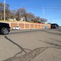 Painted retaining wall along Mono Way