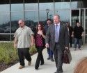 Fowler Family And Attorney Steve Plesser Leave Courthouse