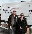Resource Connection Food Bank Coordinator Tina Mather and Outreach Specialist Bonnie Acostata