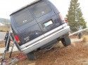 Van crash on Greenley Road