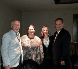 Announcing a new resource that will allow local victims of sexual assault will be able to receive forensic exams are Tuolumne Me-Wuk Indian Health Center Director Frank Kearns and Nurse Practitioner Anna Wells; Tuolumne County District Attorney Laura Krieg and Tuolumne County Sheriff Jim Mele.