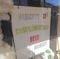 Barbershop sign in Jamestown