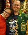 Special Olympian Joe Delgado and girlfriend Staci Sherbert, at Special Olympics Holiday Party, Dec. 2014