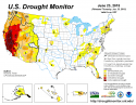 Drought Monitor Map, June 23, 2015