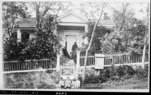 Historic American Buildings Survey Old photograph copied 1934 EAST ELEVATION (FRONT) - Cady House, Dodge & Norlin Streets, Sonora, Tuolumne County, CA Photos from Survey HABS CA-116 -Library of Congress