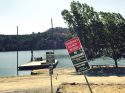 Lake Tulloch, at part of the now-closed north shore marina area on O'Byrnes Ferry Rd.