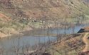 Closer View of Bridge Submerged In New Melones