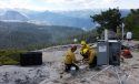 Wawona Engine 31 Crew installing a portable Remote Automatic Weather Station