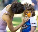 Facepainting at Farmers Market in 2011