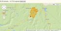 Washington Fire, July 1, 2015 map