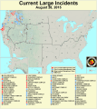 Current Nationwide Large Fire Incidents