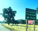 Butte Fire: Frogtown Base Camp Sign, off Hwy 4, Angels Camp