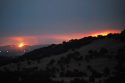 Butte fire looking towards Mountain Ranch & San Andreas from Pool Station Road