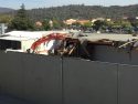 Demolition of the former Andy's Hardware in Sonora