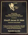 Sheriff Mele's Award