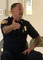 Cal Fire Director Ken Pimlott addresses tour participants