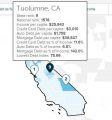 Lowest Debt Index State Ranking Figures