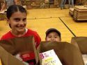 ATCAA Thanksgiving Distribution 2015, kids helping