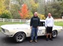 Larry Cornish and son Trevor with their race car, Nov. 2015