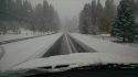 Snow on HWY 4 in Arnold