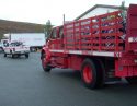 2015 Santa's Express, Cal Fire Trucks Transport New Toys and Bikes