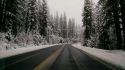 Snow on Highway 4 near Arnold