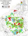 Butte Fire debris removal map