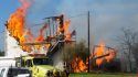 Masonic Hall Fire in Milton