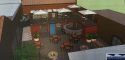 Artist rendering of planned beer garden