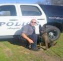 Sgt. Steve Poortinga and new K-9 THor