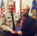 Tuolumne County Sheriff Jim Mele and Det. Paul Speers, Deputy of the Year 21015