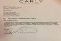 Carly Fiorina's letter withdrawing from the state's primary ballot