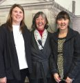 Columbia candymakers Janice Nelson, of Nelson's Columbia Candy Kitchen, flanked by daughters Sarah and Jennifer outside Tuolumne County Board of Supervisors Chambers, March 29, 2016