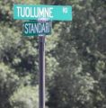 Tuolumne Road at Standard Road Signs