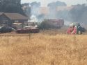 Fire near Lake Don Pedro on Avenido Lugo Road
