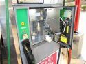Vandalized gas pump