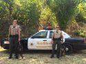 Deputy Poel with Beau and Dep. Oliver with Zeus