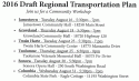 Draft Regional Transportation Plan Meetings