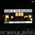 Sonora High School footbal scoreboard final on Homecoming night